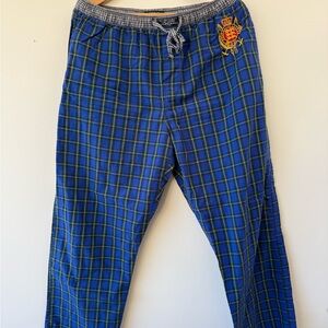 Ralph Lauren Blue and Green Plaid Pajama Bottoms